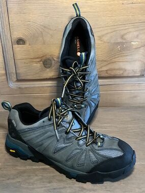 Merrell Turbulence Waterproof Hiking Shoes Men's 10 Gray Blue Vibram Trail